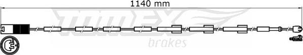 TOMEX brakes TX 31-38 - Сигналізатор, знос гальмівних колодок autocars.com.ua