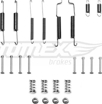 TOMEX brakes TX 40-15 - Комплектуючі, барабанний гальмівний механізм autocars.com.ua