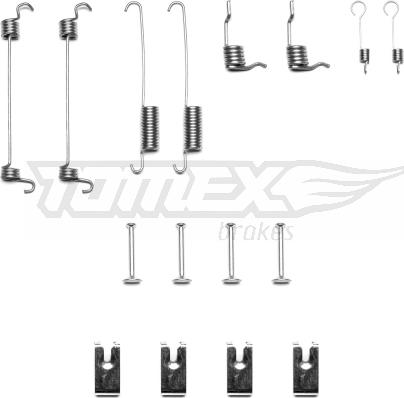 TOMEX brakes TX 40-38 - Комплектующие, барабанный тормозной механизм autodnr.net