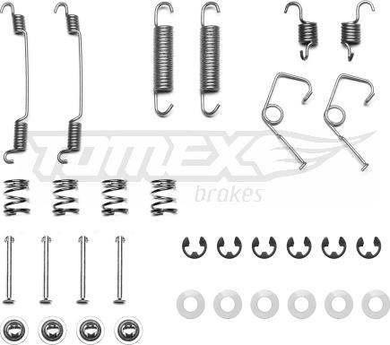 TOMEX brakes TX 40-39 - Комплектуючі, барабанний гальмівний механізм autocars.com.ua