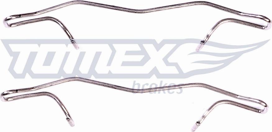 TOMEX brakes TX 43-00 - Комплектуючі, колодки дискового гальма autocars.com.ua