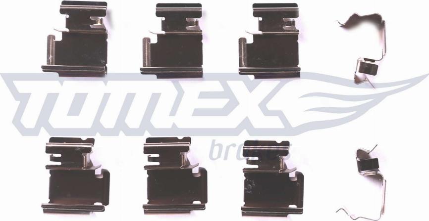 TOMEX brakes TX 43-01 - Комплектуючі, колодки дискового гальма autocars.com.ua