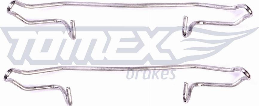 TOMEX brakes TX 43-02 - Комплектуючі, колодки дискового гальма autocars.com.ua