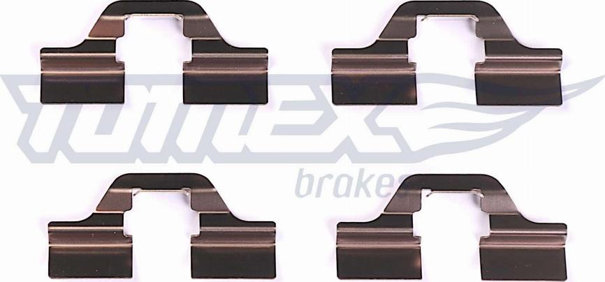 TOMEX brakes TX 43-05 - Комплектуючі, колодки дискового гальма autocars.com.ua