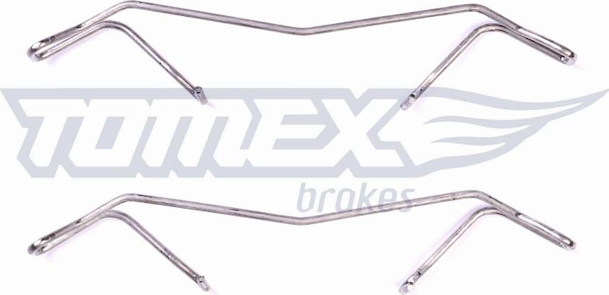 TOMEX brakes TX 43-07 - Комплектуючі, колодки дискового гальма autocars.com.ua