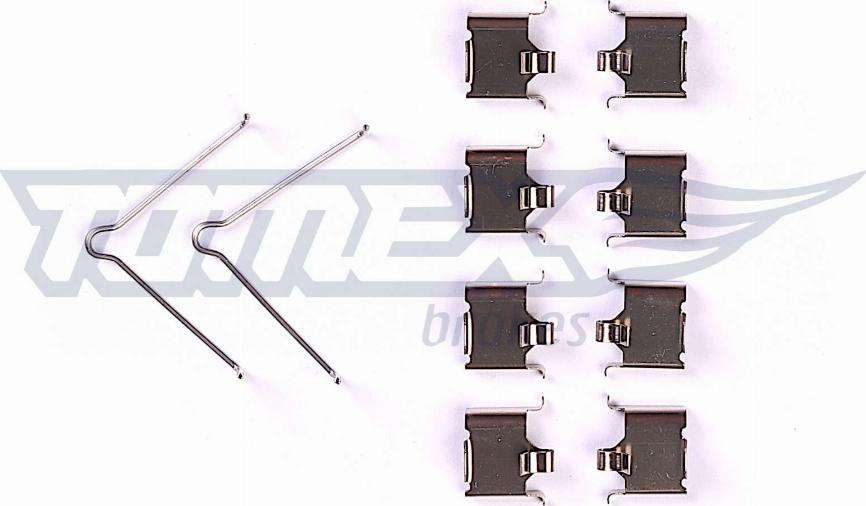 TOMEX brakes TX 43-08 - Комплектуючі, колодки дискового гальма autocars.com.ua