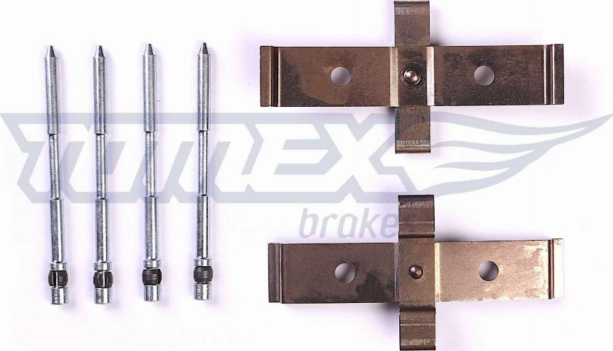 TOMEX brakes TX 43-09 - Комплектуючі, колодки дискового гальма autocars.com.ua