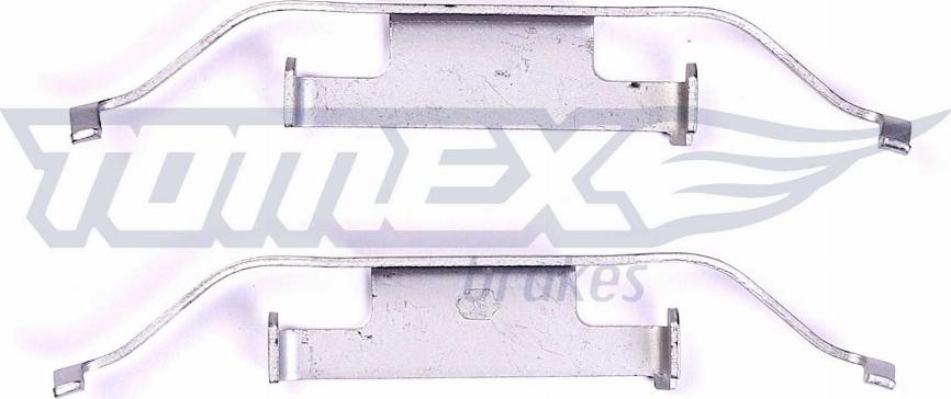 TOMEX brakes TX 43-12 - Комплектуючі, колодки дискового гальма autocars.com.ua