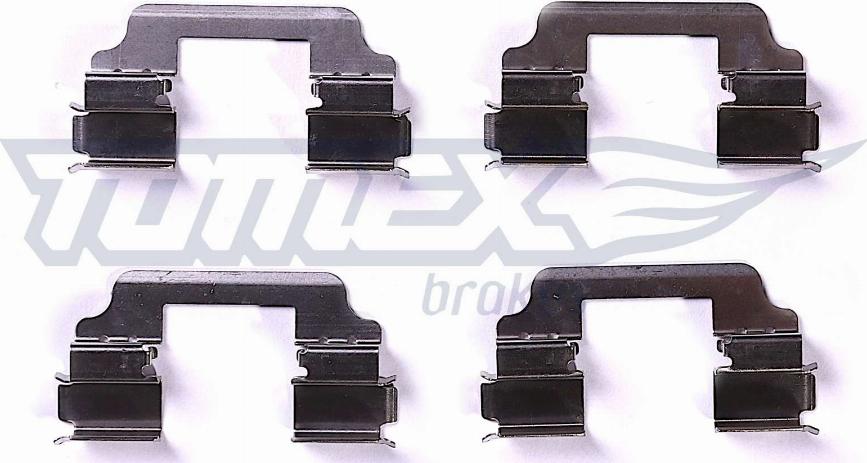 TOMEX brakes TX 43-61 - Комплектуючі, колодки дискового гальма autocars.com.ua