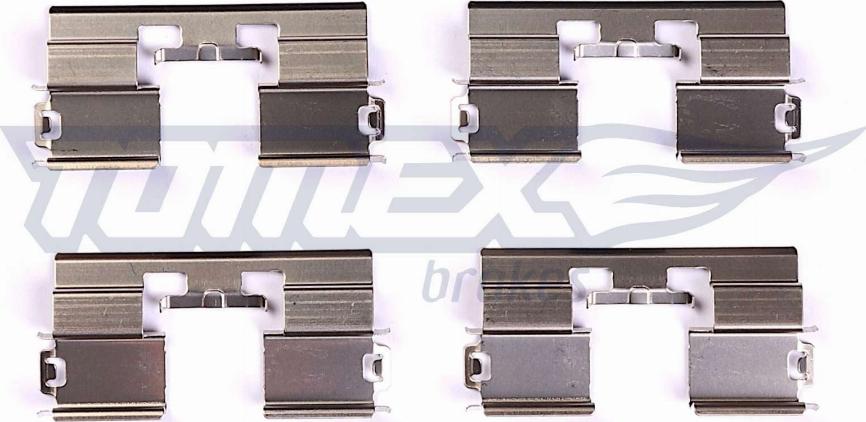 TOMEX brakes TX 43-62 - Комплектующие для колодок дискового тормоза autodnr.net