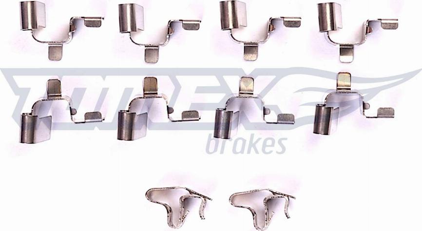 TOMEX brakes TX 43-72 - Комплектуючі, колодки дискового гальма autocars.com.ua