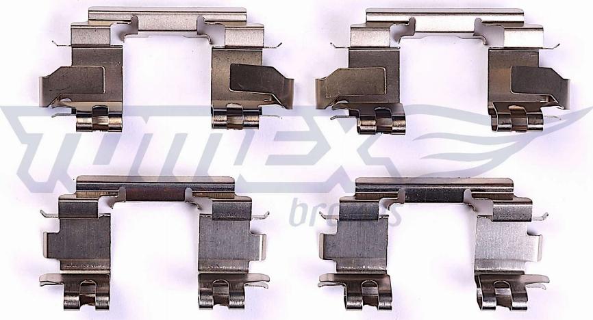 TOMEX brakes TX 43-80 - Комплектуючі, колодки дискового гальма autocars.com.ua