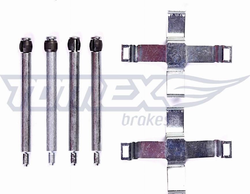 TOMEX brakes TX 43-84 - Комплектуючі, колодки дискового гальма autocars.com.ua