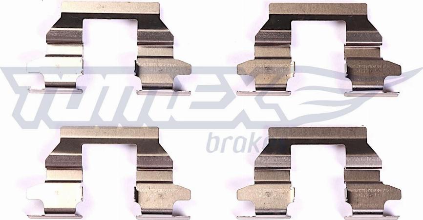 TOMEX brakes TX 43-85 - Комплектуючі, колодки дискового гальма autocars.com.ua