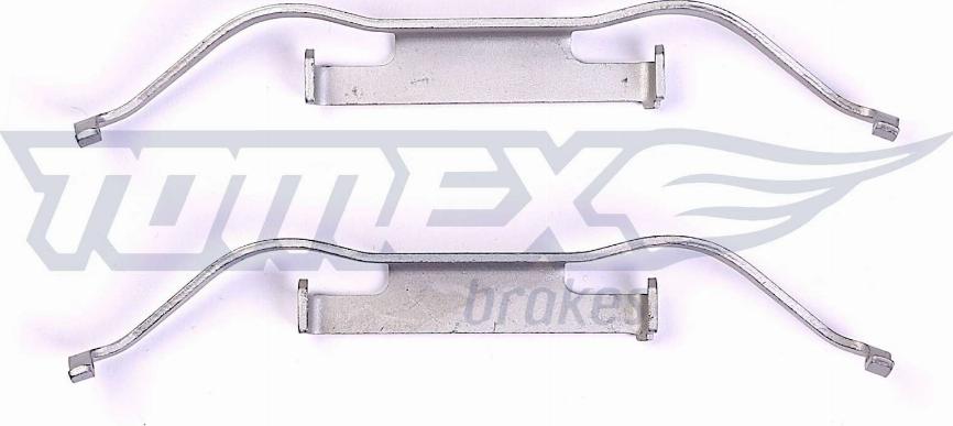 TOMEX brakes TX 43-88 - Комплектуючі, колодки дискового гальма autocars.com.ua