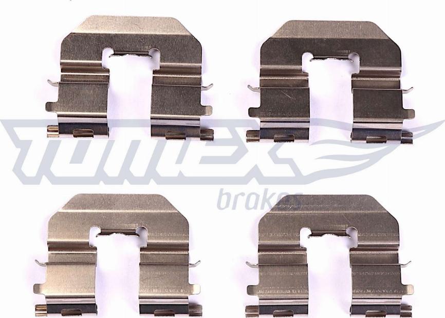 TOMEX brakes TX 43-89 - Комплектуючі, колодки дискового гальма autocars.com.ua