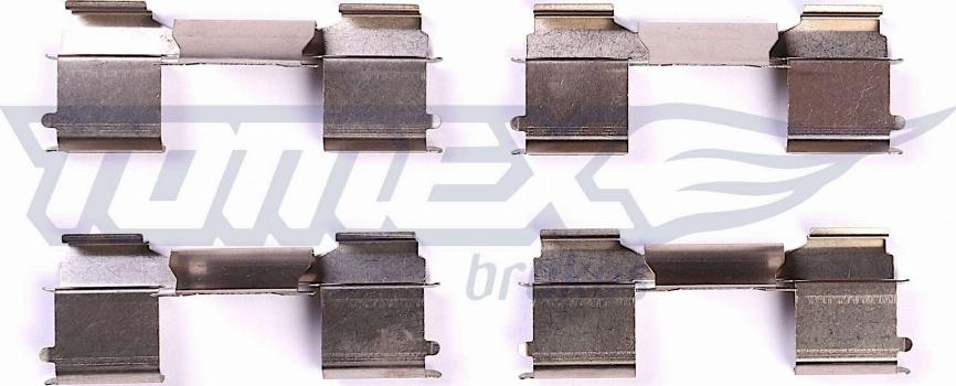 TOMEX brakes TX 44-06 - Комплектуючі, колодки дискового гальма autocars.com.ua