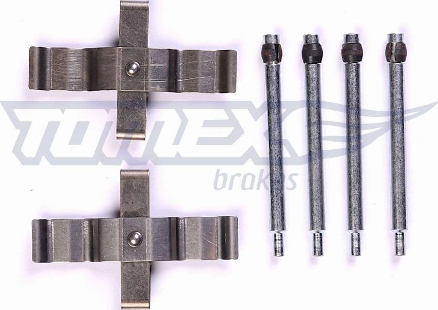 TOMEX brakes TX 44-07 - Комплектуючі, колодки дискового гальма autocars.com.ua