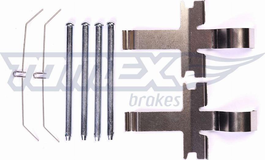 TOMEX brakes TX 44-09 - Комплектуючі, колодки дискового гальма autocars.com.ua