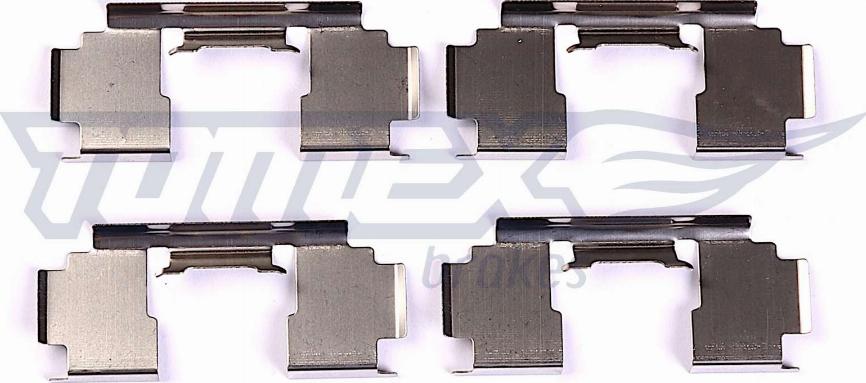 TOMEX brakes TX 44-15 - Комплектуючі, колодки дискового гальма autocars.com.ua