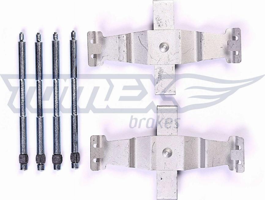 TOMEX brakes TX 44-17 - Комплектуючі, колодки дискового гальма autocars.com.ua