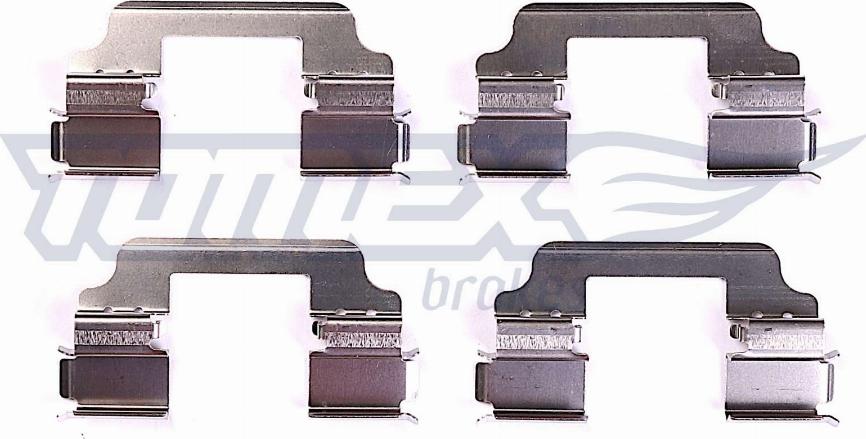 TOMEX brakes TX 44-27 - Комплектуючі, колодки дискового гальма autocars.com.ua