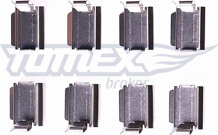 TOMEX brakes TX 44-30 - Комплектуючі, колодки дискового гальма autocars.com.ua