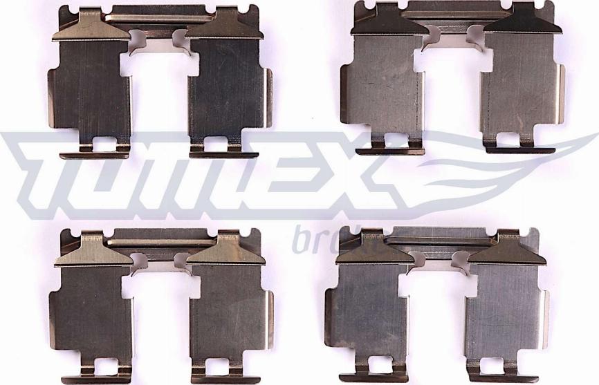 TOMEX brakes TX 44-40 - Комплектуючі, колодки дискового гальма autocars.com.ua