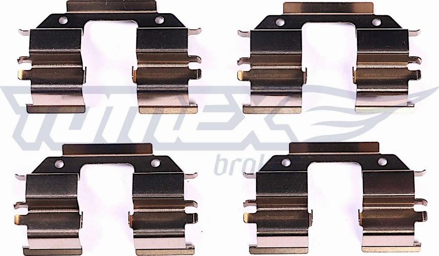 TOMEX brakes TX 44-45 - Комплектуючі, колодки дискового гальма autocars.com.ua