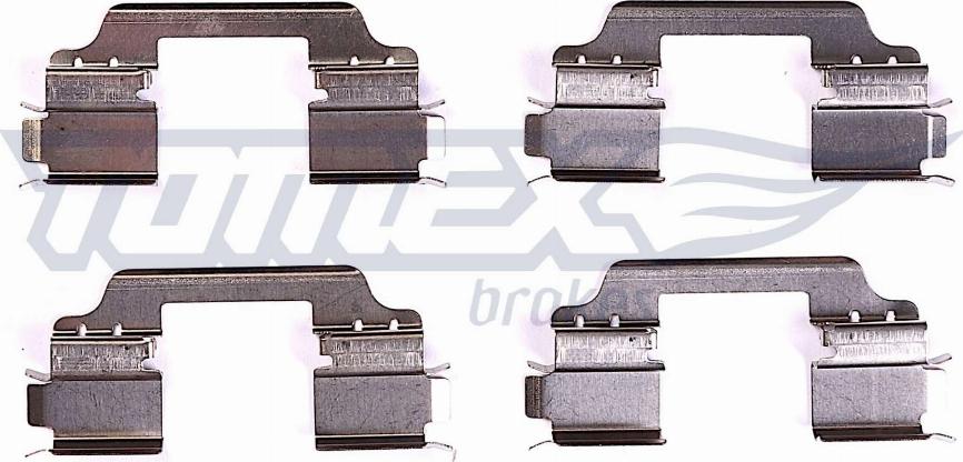 TOMEX brakes TX 44-47 - Комплектуючі, колодки дискового гальма autocars.com.ua