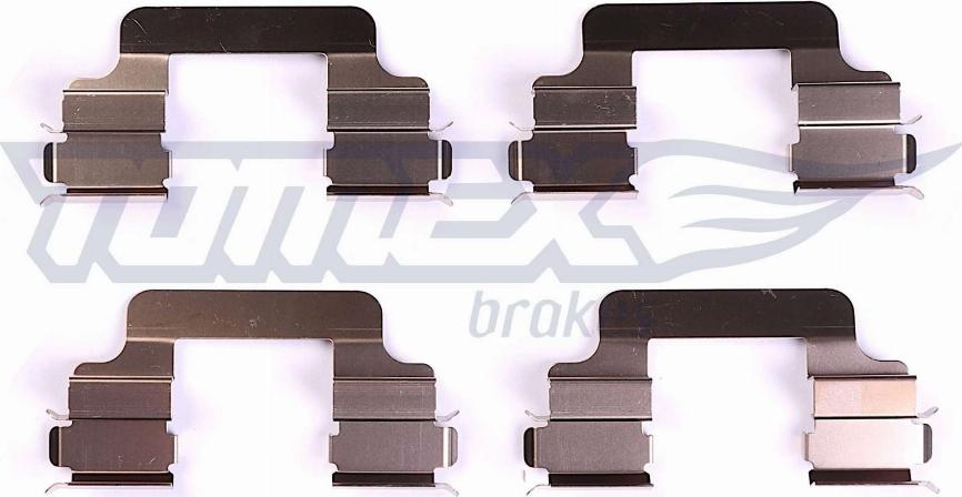 TOMEX brakes TX 44-50 - Комплектуючі, колодки дискового гальма autocars.com.ua