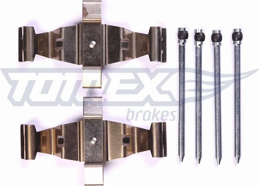 TOMEX brakes TX 44-51 - Комплектуючі, колодки дискового гальма autocars.com.ua