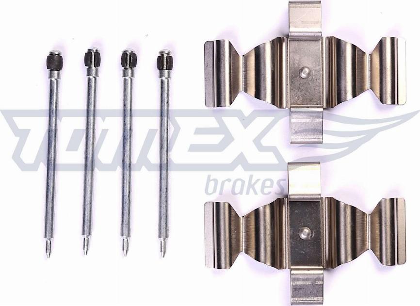 TOMEX brakes TX 44-64 - Комплектуючі, колодки дискового гальма autocars.com.ua