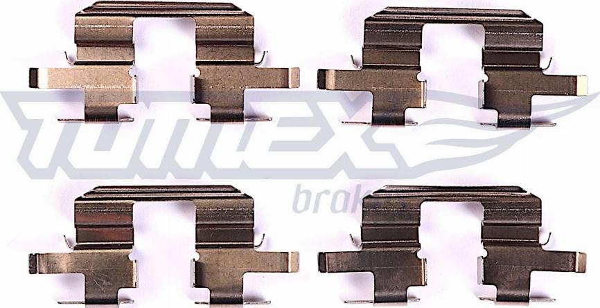 TOMEX brakes TX 44-67 - Комплектуючі, колодки дискового гальма autocars.com.ua