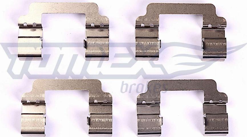 TOMEX brakes TX 44-71 - Комплектуючі, колодки дискового гальма autocars.com.ua