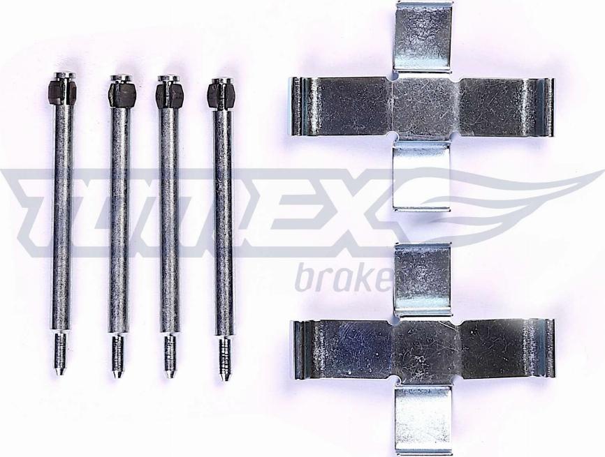 TOMEX brakes TX 44-72 - Комплектуючі, колодки дискового гальма autocars.com.ua