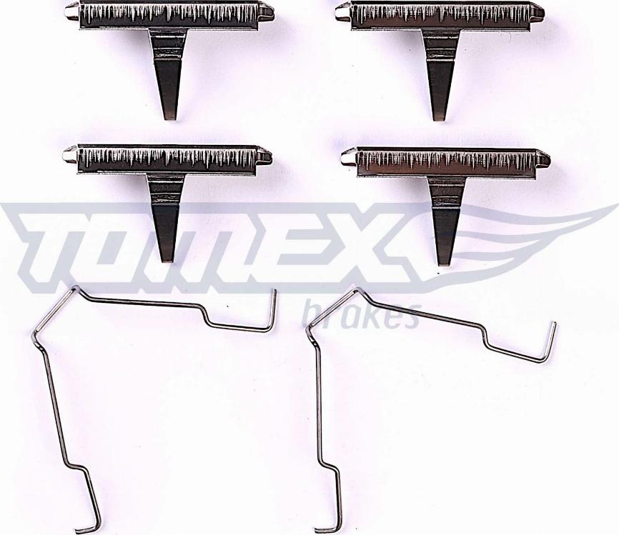 TOMEX brakes TX 44-76 - Комплектуючі, колодки дискового гальма autocars.com.ua