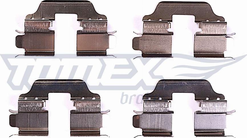 TOMEX brakes TX 44-79 - Комплектуючі, колодки дискового гальма autocars.com.ua