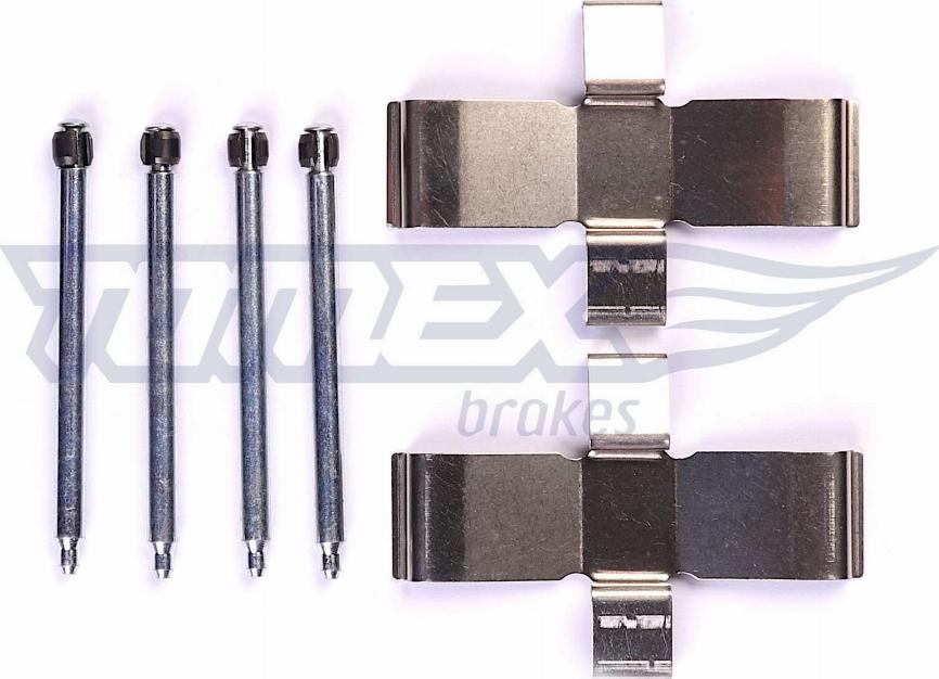 TOMEX brakes TX 44-81 - Комплектуючі, колодки дискового гальма autocars.com.ua