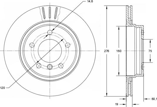 TOMEX brakes TX 71-57 - Гальмівний диск autocars.com.ua