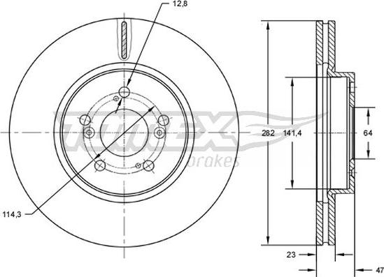 TOMEX brakes TX 72-71 - Тормозной диск autodnr.net