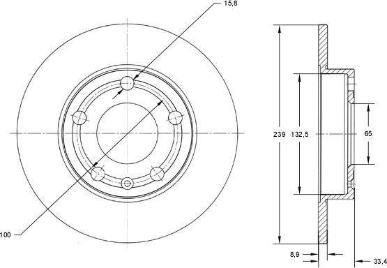 TOMEX brakes TX 73-06 - Гальмівний диск autocars.com.ua