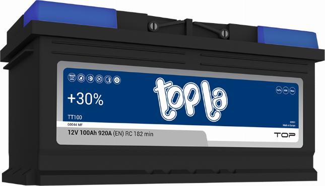 Topla 100A - Стартерна акумуляторна батарея, АКБ autocars.com.ua