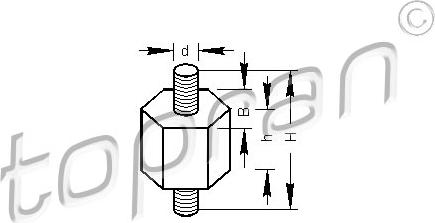 Topran 102744466 - Кронштейн, клапанна форсунка autocars.com.ua