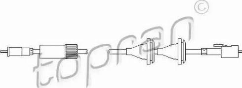 Topran 103 427 - Тросик спідометра autocars.com.ua