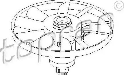 Topran 107 012 - Вентилятор, охлаждение двигателя avtokuzovplus.com.ua