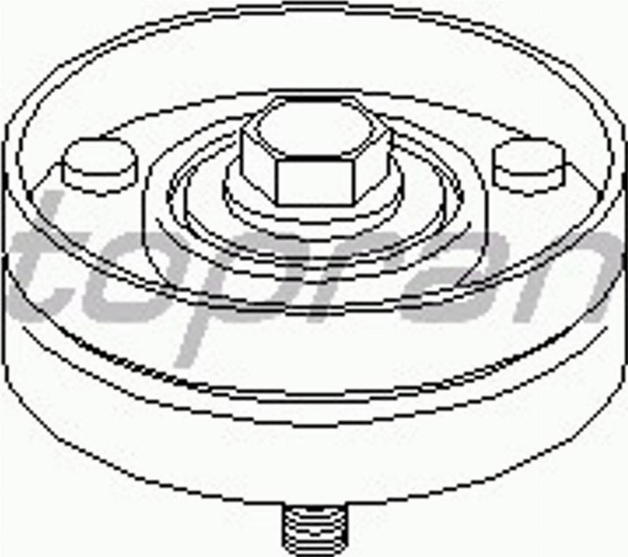 Topran 108 172 015 - Направляющий ролик, поликлиновый ремень avtokuzovplus.com.ua