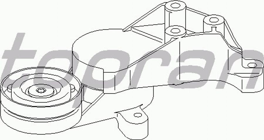 Topran 109799015 - Паразитний / провідний ролик, поліклиновий ремінь autocars.com.ua