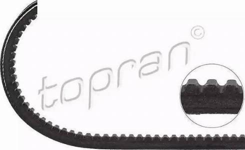 Topran 100 662 - Клиновой ремень, поперечные рёбра avtokuzovplus.com.ua