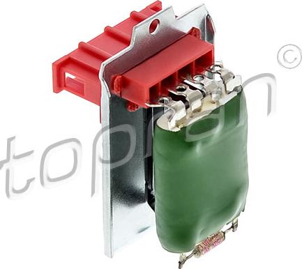 Topran 112 216 - Опір, реле, вентилятор салону autocars.com.ua